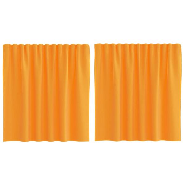 Voile Vorhänge mit Stangentaschen 2 Stk. Orange