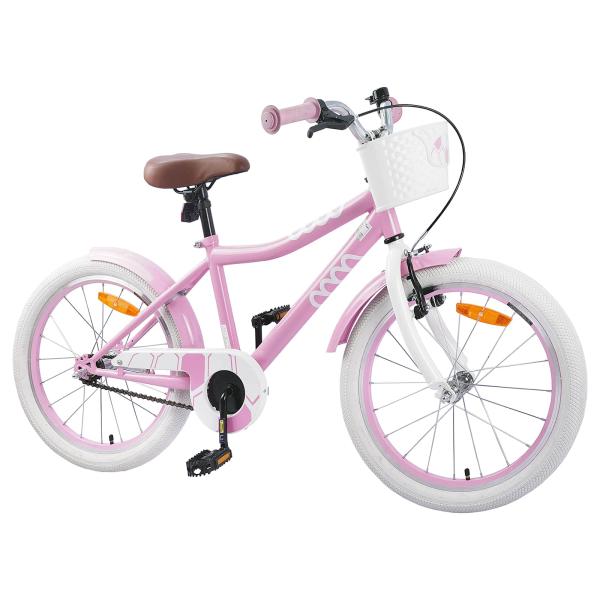 Kinderfahrrad 18 Zoll für 5-7 Jahre alt Hellrosa
