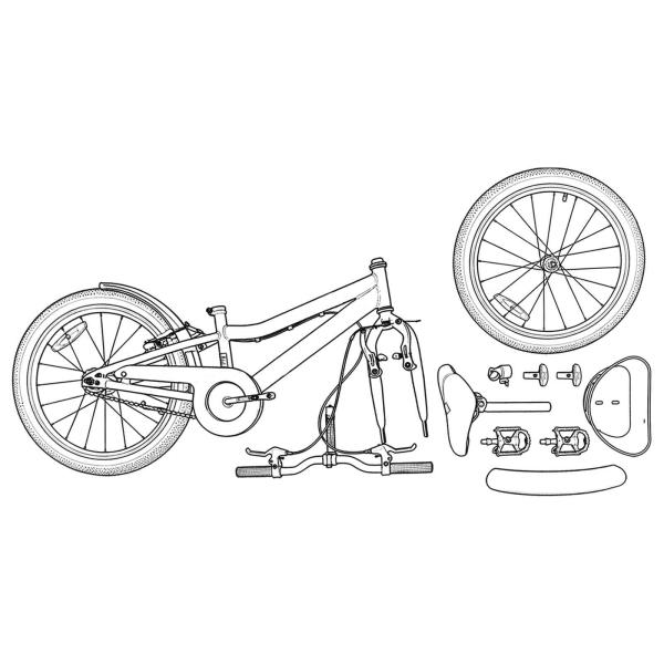 Kinderfahrrad 18 Zoll für 5-7 Jahre alt Hellrosa