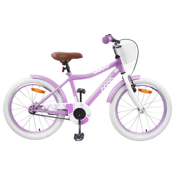 ARDEBO.de - Kinderfahrrad 18 Zoll für 5-7 Jahre alt Lila