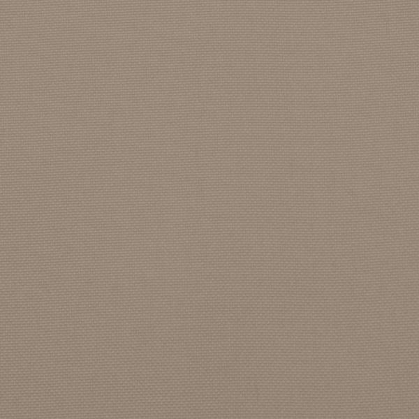 Kissen Rund Taupe Ø 100x11 cm Oxford-Gewebe