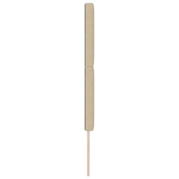 LED Kopfteil mit LED-Lichtleisten Grau-Grün 144 cm Polyester