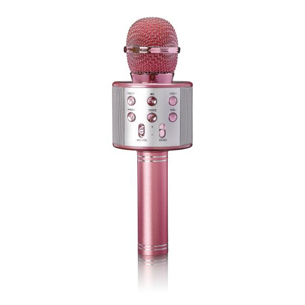 Karaoke-Mikrofon mit Bluetooth-Lautsprecher, USB- und Micro SD-Player