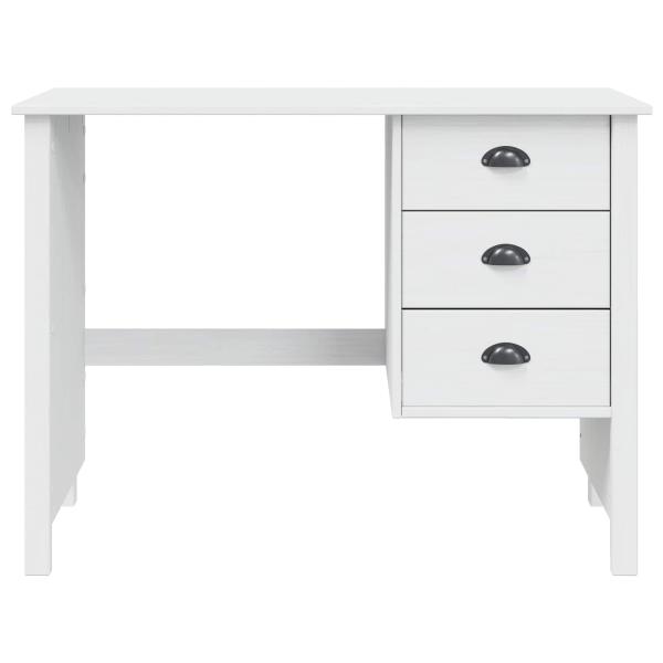 Schreibtisch mit Schubladen HILL Weiß 100 x 45 x 74 cm