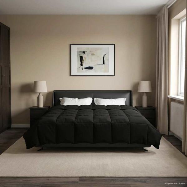 ARDEBO.de - Winterbettdecke 200 x 240 cm Winter Mikrofaser (100% Polyester)