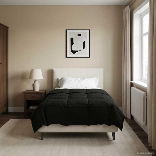 ARDEBO.de - Winterbettdecke 140 x 220 cm Winter Mikrofaser (100% Polyester)