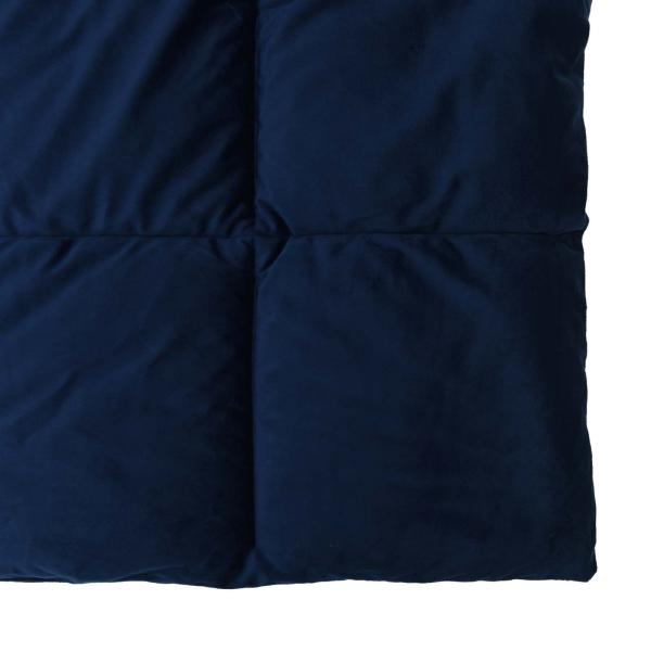 Winterbettdecke Gepolstert Dunkelblau 140 x 220 cm Mikrofaser