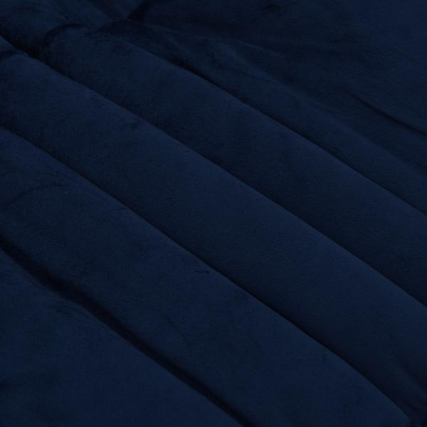 Winterbettdecke Gepolstert Dunkelblau 140 x 220 cm Mikrofaser