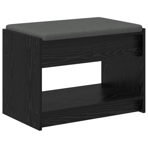Flurbank Schwarz Eichen-Optik 63 x 38 x 45 cm