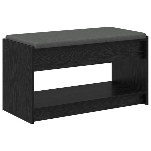 Flurbank Schwarz Eichen-Optik 83 x 38 x 45 cm