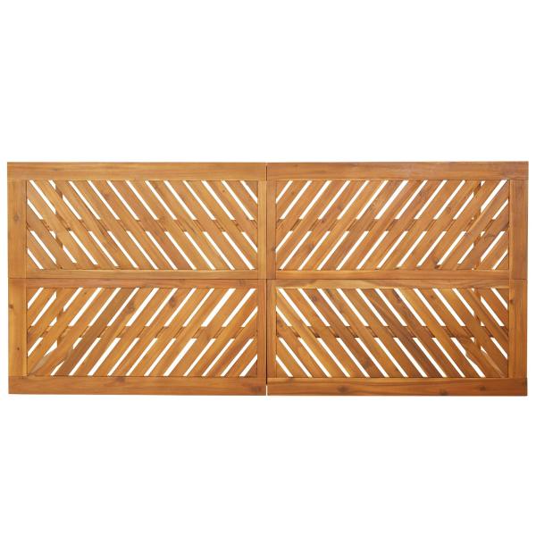 Garten Essgruppe 9 pcs Braun Massivholz Akazie