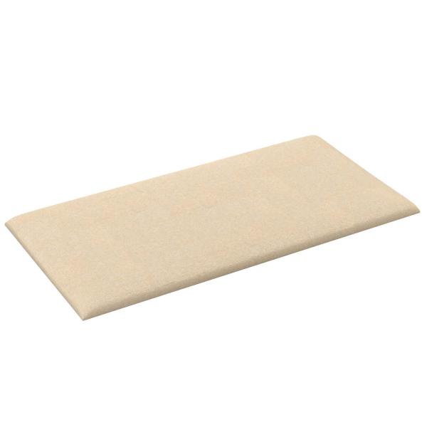 Wandkopfteilen 12 Stk. 30 x 15 cm Creme Stoff