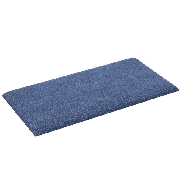 Wandkopfteilen 12 Stk. 30 x 15 cm Blau Stoff