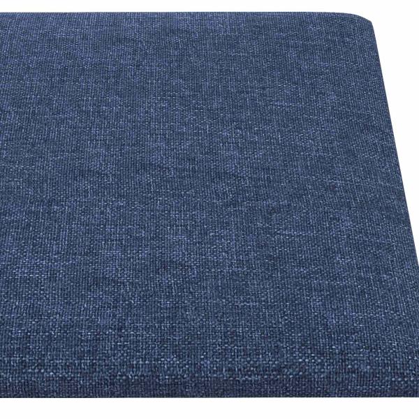 Wandkopfteilen 12 Stk. 30 x 15 cm Blau Stoff