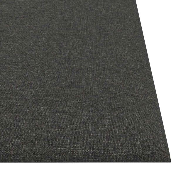 Wandkopfteilen 12 Stk. 30 x 30 cm Dunkelgrau Stoff