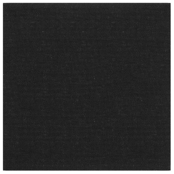 Wandkopfteilen 12 Stk. 30 x 30 cm Schwarz Stoff