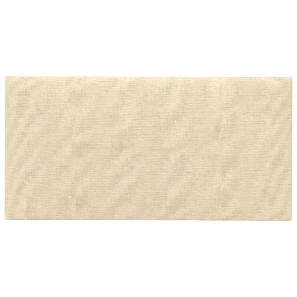 Wandkopfteilen 12 Stk. 60 x 30 cm Creme Stoff
