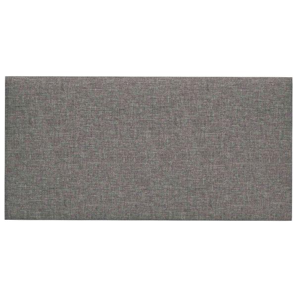 Wandkopfteilen 12 Stk. 60 x 30 cm Hellgrau Stoff