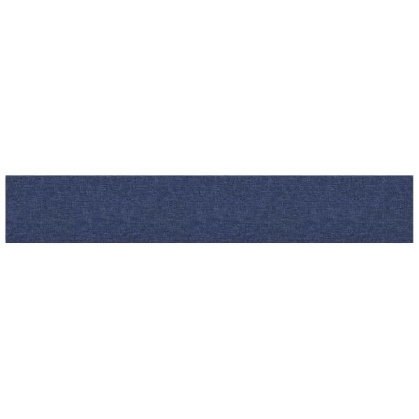 Wandkopfteilen 12 Stk. 90 x 15 cm Blau Stoff