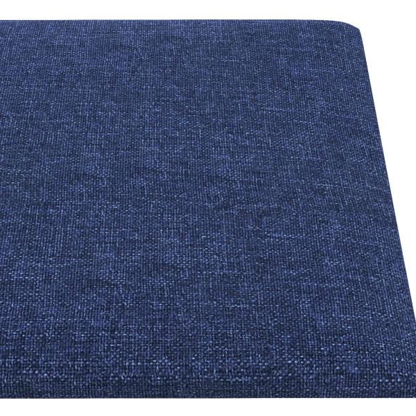 Wandkopfteilen 12 Stk. 90 x 15 cm Blau Stoff