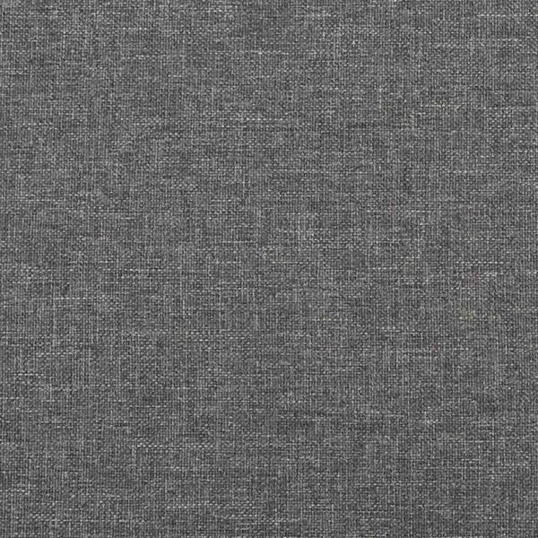 Wandkopfteilen 12 Stk. 60 x 15 cm Hellgrau Stoff