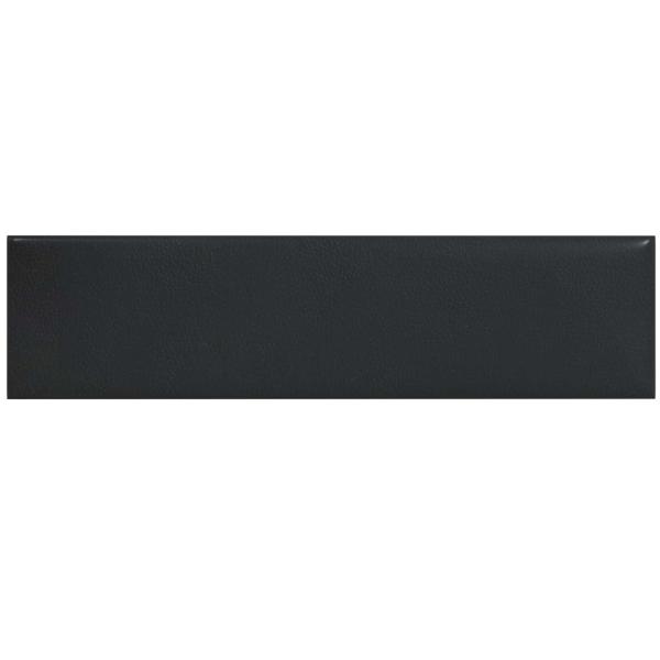 Wandkopfteilen 12 Stk. 60 x 15 cm Schwarz Stoff