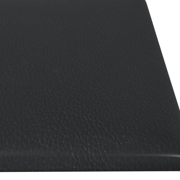 Wandkopfteilen 12 Stk. 60 x 15 cm Schwarz Stoff