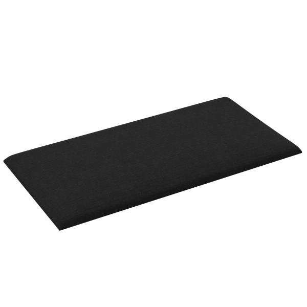 Wandkopfteilen 12 Stk. 60 x 30 cm Schwarz Stoff