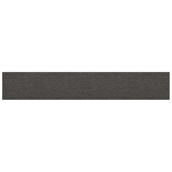 Wandkopfteilen 12 Stk. 90 x 15 cm Dunkelgrau Stoff