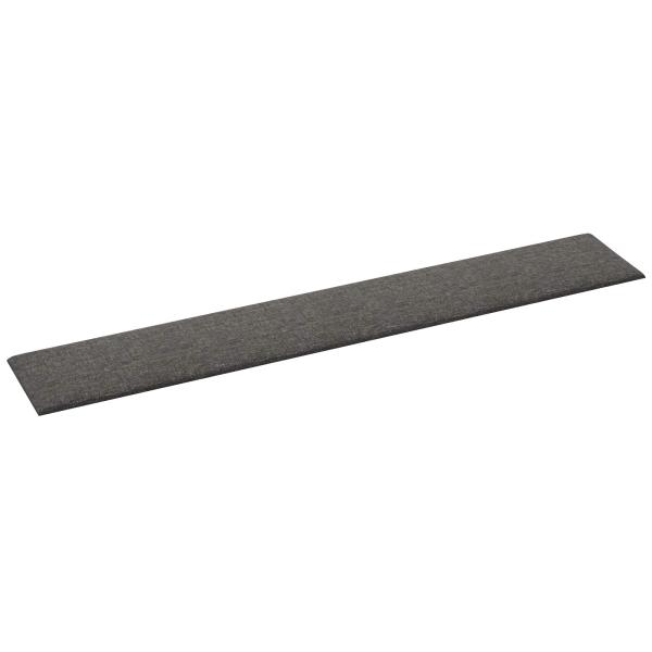 Wandkopfteilen 12 Stk. 90 x 15 cm Dunkelgrau Stoff
