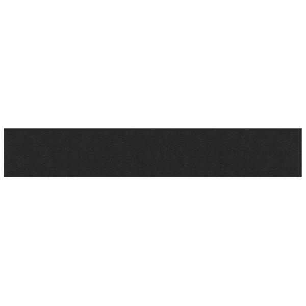 Wandkopfteilen 12 Stk. 90 x 15 cm Schwarz Stoff