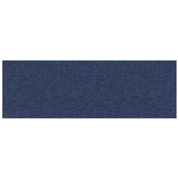 Wandkopfteilen 12 Stk. 90 x 30 cm Blau Stoff