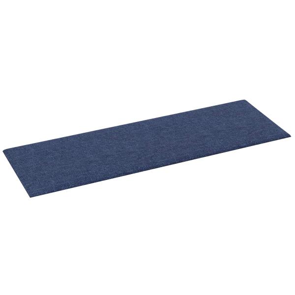 Wandkopfteilen 12 Stk. 90 x 30 cm Blau Stoff