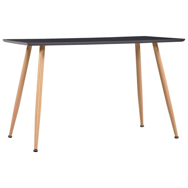 ARDEBO.de - Esstisch Grau und Eichefarben 120×60×74 cm MDF
