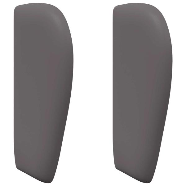 Kopfteil Ohr Dunkelgrau 40 x 23 x 6 cm PVC