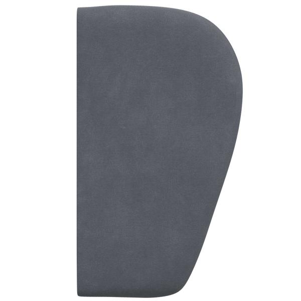 Kopfteil Ohr Dunkelgrau 40 x 23 x 6 cm Samt