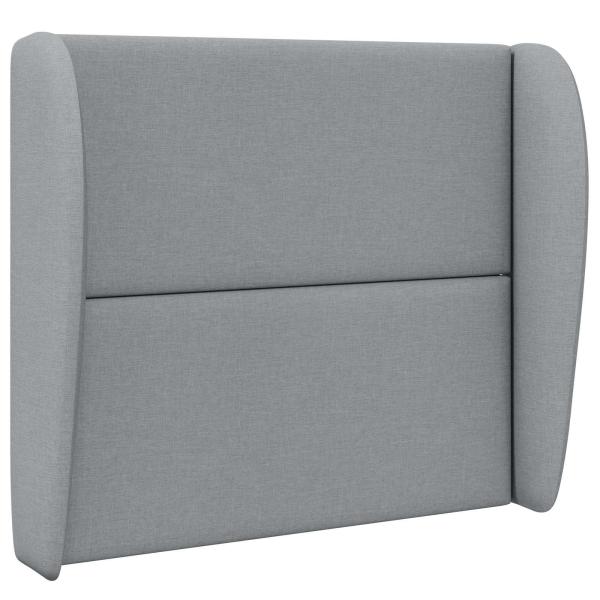 Kopfteil Ohr Hellgrau 80 x 23 x 6 cm Stoff