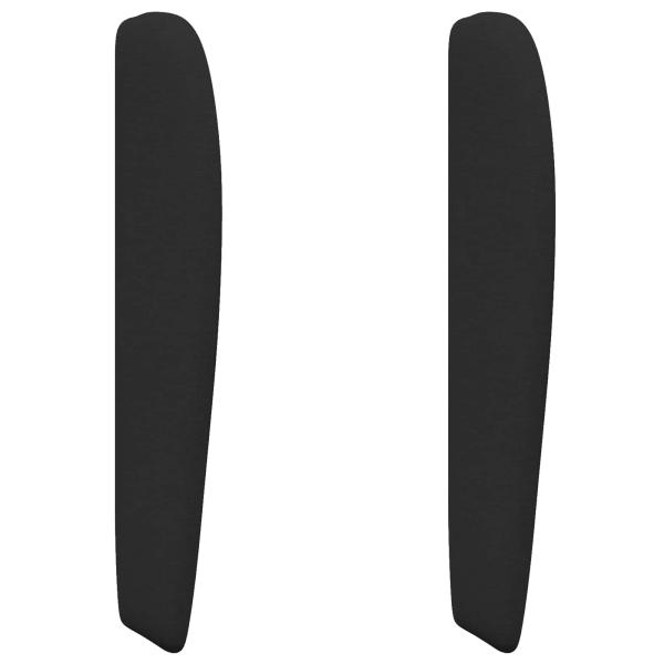 Kopfteil Ohr Schwarz 80 x 23 x 6 cm Stoff