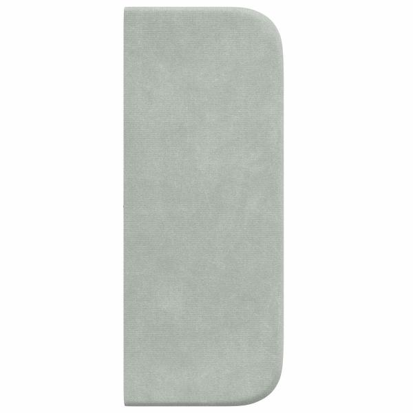 Kopfteil Ohr Hellgrau 40,5 x 40,5 x 4 cm Samt
