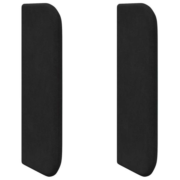 Kopfteil Ohr Schwarz 40,5 x 40,5 x 4 cm Samt