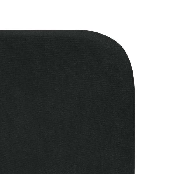Kopfteil Ohr Schwarz 40,5 x 40,5 x 4 cm Samt