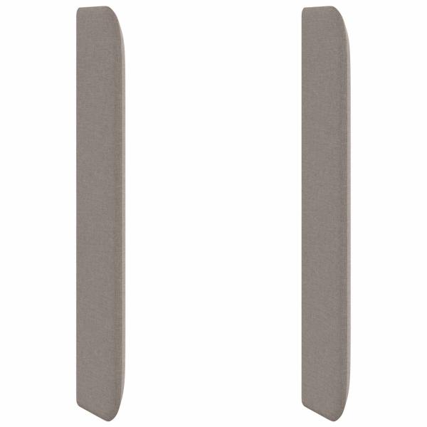 Kopfteil Ohr Taupe 80 x 16 x 4 cm Stoff