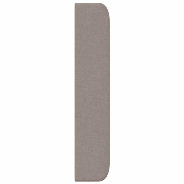 Kopfteil Ohr Taupe 80 x 16 x 4 cm Stoff