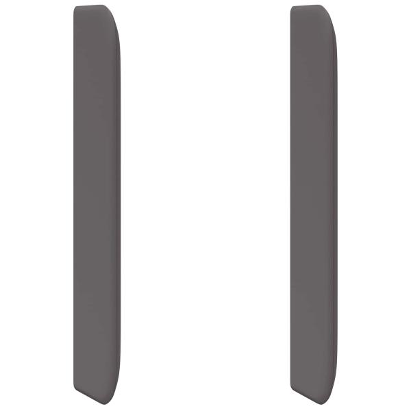 Kopfteil Ohr Grau 80 x 16 x 4 cm PVC