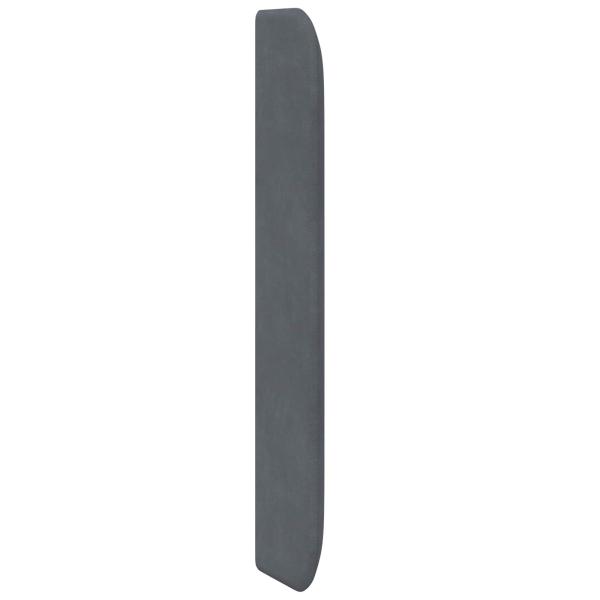 Kopfteil Ohr Grau 80 x 16 x 4 cm Samt