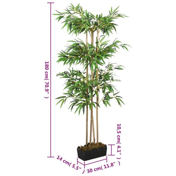 Bambusbaum Künstlich 1216 Blätter 180 cm Grün