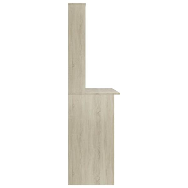 Schreibtisch mit Regalen Sonoma-Eiche 110x45x157 cm