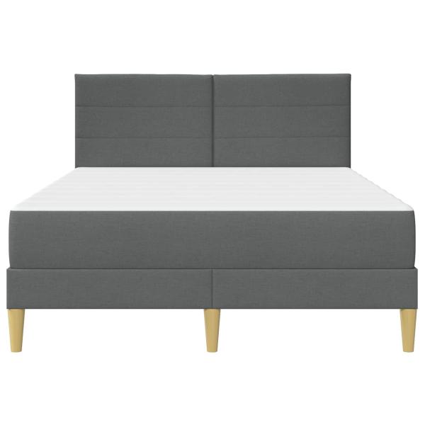 Bettrahmen Dunkelgrau 140 x 200 cm Polyester