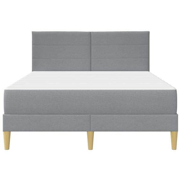 Bettrahmen Hellgrau 160 x 200 cm Polyester