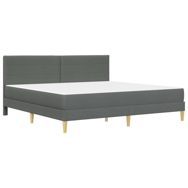 Bettrahmen Dunkelgrau 180 x 200 cm Polyester